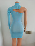 Phoenix New arrival sexy women dress+One-shouldered women's hip-hugging European and American dresses