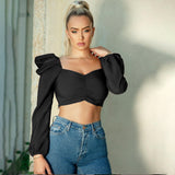 X00227V top selling Bright slim sexy midriff-baring and backless women tops