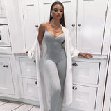 2020 Summer Wear Sleeveless Jumpsuits Romper Casual Trousers Sexy Backless Jumpsuit Sportswear For Women