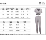 New Short Sleeve Sports Style Two Piece Pleated Lace-up Sexy Bathing Wild Casual Sweat Suit For Womens Clothing