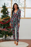 2020 New Sexy deep V-neck Christmas moose print long sleeve women's jumpsuit in stock