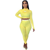 X00601S women outfits skinny stretch two pieces set High elastic fitness tracksuit stretch outwear slim Leggings Sportswear