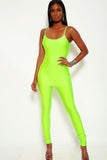 Neon Color Fitness Casual Women's Jumpsuit Sexy Bodycon Wear Hot Backless Summer Jumpsuits Clothes