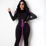 sexy casual bodycon 2020 autumn/winter new fashion trousers club outfit Bandages sexy jumpsuit