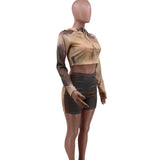 X01637C Phoenix Autumn and winter new fashion tie-dye wear hat hoodie casual high-waisted shorts set of women 2021 two pieces