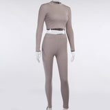 X00048D training jogging wear fitness wear women 2 pieces sets