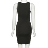 2020 sleeveless women sexy slim dress