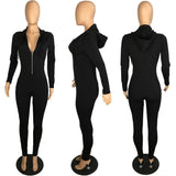 X00580L Phoenix New arrival sport women two-piece set+Stylish long sleeve hooded jumpsuit