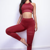 Fitness Two Piece Set Women Tracksuit Sexy Yoga Wear Sports Bra And Long Legging Pants Workout Suits