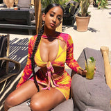 X00769M Phoenix Fashion sexy casual skirt for women new dress with long sleeves and a strapless camo sexy dresses