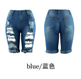 X00339M hot style summer 2021 women pants Sexy cut-out women's short Hollowed-out jeans plus sizes