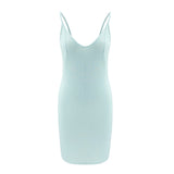 New arrival summer solid color backless sleeveless women casual dresses sexy casual+dresses