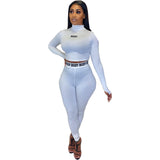 X00601S women outfits skinny stretch two pieces set High elastic fitness tracksuit stretch outwear slim Leggings Sportswear