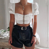 X00441V top selling Bright slim sexy midriff-baring women tops