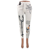 X01714C Phoenix Popular cartoon monogrammed sweatpants women winter