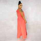 Wholesale 2020 hot style jumpsuit Casual loose Sling jumpsuit 4-colors V-Neck sleeveless suit