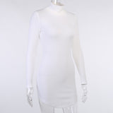 2020 warm sexy tight long-sleeved dress for women